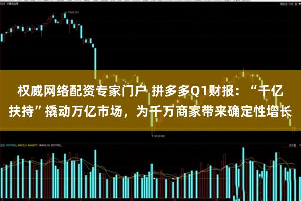 权威网络配资专家门户 拼多多Q1财报：“千亿扶持”撬动万亿市场，为千万商家带来确定性增长
