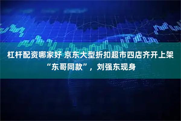 杠杆配资哪家好 京东大型折扣超市四店齐开上架“东哥同款”，刘强东现身